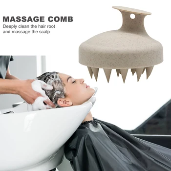 Silikone Hoved Krop Hovedbunds Massage Børste, Kam Shampoo Hår Vask Kam Brusebad Børste Bath SPA Massage Børste