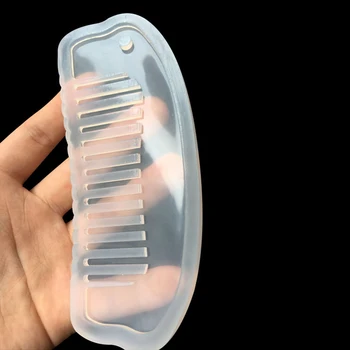 Silikone Kam-formet Skimmel Håndlavet Gennemsigtige 3D form til Kvinder DIY Smykker Hånd Håndværk Gør Værktøjer Tilbehør