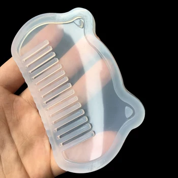 Silikone Kam-formet Skimmel Håndlavet Gennemsigtige 3D form til Kvinder DIY Smykker Hånd Håndværk Gør Værktøjer Tilbehør