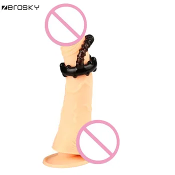Silikone Penis Ring Klitoris Vibrator for Mænd Forsinkelse Penis Ringe Cock Ring Sexet Legetøj for Mandlige Køn Produkter Cockring Zerosky