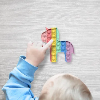 Silikone Pony Tryk Boble yrelsen Autisme Toy Børn Sensoriske Pædagogisk Værktøj