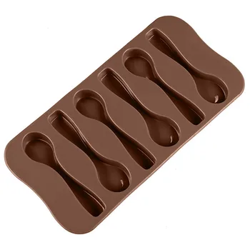 Silikone Ske Bage Forme Chokolade Kiks, Slik Jelly DIY Skimmel Bagning Af Non-stick DIY Fondant Kage Udsmykning Værktøjer