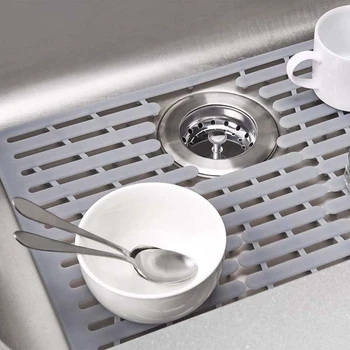 Silikone Synker Mat Afløb Mat Køkkenvask Mat Multifunktionelle Håndvask Mat Vand Filter Mat