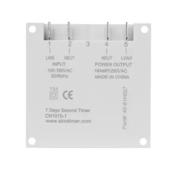 SINOTIMER CN101S Interval Digital LCD-kontaktur 7 Dage Ugentligt Praktiske Programmerbar Tid Relæ Programmør