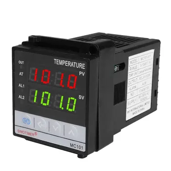 SINOTIMER Kort Shell Input PID Temperatur Controller Termostat Temperatur Regulator, SSR Relæ Output Varme Cool Alarm