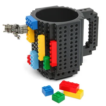 Sjov byggesten Cup DIY Samle Kop Kaffe Krus Kreative Montering Dekompression Vand Cup DIY Blok Puslespil, Krus