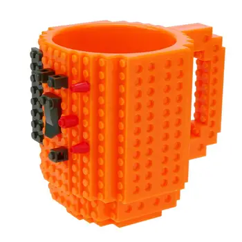 Sjov byggesten Cup DIY Samle Kop Kaffe Krus Kreative Montering Dekompression Vand Cup DIY Blok Puslespil, Krus
