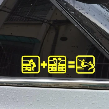 Sjove Advarsel Maok Bil Reflekterende Vandtæt Bil Klistermærker Decals til Bag Forruden af Bilen Body20cmx5cm