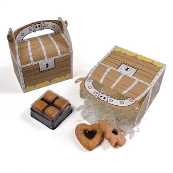 Skat gaveæske med Håndtag Kage Cookies Emballage Poser Baby Brusebad Papir, Candy Bokse Fødselsdag Part Dekorationer Børn Fordel