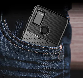 Slankt Full-Body Beskyttende dække Anti-ridse støddæmpning Fleksibel TPU Gummi taske til Samsung Galaxy M51