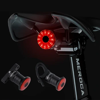 Smart Cykel baglygte Auto Start/Stop, Brake Sensing IPx6 Vandtæt LED Lommelygte USB-Genopladelige Bremse Sensing Bageste Lys