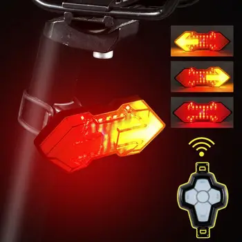 Smart Cykel Lys Cykel Fjernbetjening Hale Lys USB-Genopladelige blinklyset Vandtæt Riding Sikkerhed Advarsel Lys er inkluderet