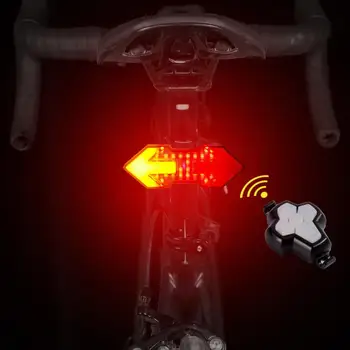 Smart Cykel Lys Cykel Fjernbetjening Hale Lys USB-Genopladelige blinklyset Vandtæt Riding Sikkerhed Advarsel Lys er inkluderet