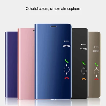 Smart Fuld Telefon-etui Til Samsung Galaxy Note 20 Ultra A21S A01 A51 A71 A10, A20 A30 A40 A30S A50S A70 Flip Mirror Cover Sag