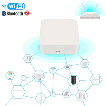 Smart Gateway 3.0 ZigBee Tuya WiFi Wireless Mini APP Remote Control Voice Control Smart Home Automation Hub Net Bro