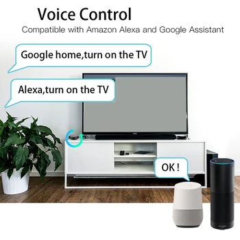 Smart IR Controller Smart Home Infrarøde Trådløse Fjernbetjening Tuya for Alexa, Google Hjem Osv Sort