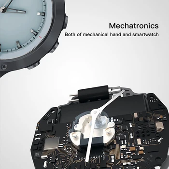 Smart Mekanisk ur mand 5ATM vandtæt Digital display Automatisk timing puls Tracker Smartwatch til apple Android