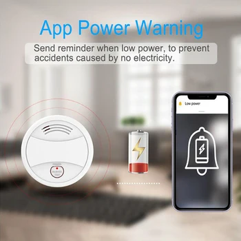 Smart røgalarm Brand Alarm Sensor-Kontrol af Tuya App, Tuya-Wifi Wireless Smart Home Automation Alarm System, Moduler