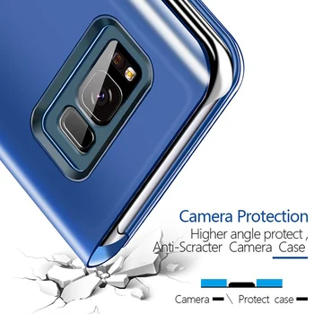 Smart Spejl, Spejlvende Sag For Huawei NOVA 3E Tilfælde Etui Læder Telefon Dækning For Huawei NOVA3 E NOVA3E ANE-AL00 Magnetiske Tilfælde Capa