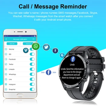 Smart Ur Telefon Fuld Touch Screen Sport Fitness Ur IP67 Vandtætte Bluetooth-Forbindelse Til Android, ios smartwatch Mænd
