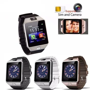 Smartwatch DZ09 Smart Ur Støtte TF Kort SIM-Kamera Sport Bluetooth Armbåndsur for Samsung, Huawei mi Android-Telefon