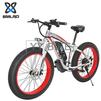 SMLRO XDC600 Lithium Batteri Voksen Elektriske Fat Cykel 26 Tommer Hjul 350W 48V 15AH 21 Speed Road Mobilitet Mountain Cykel E-Cykel