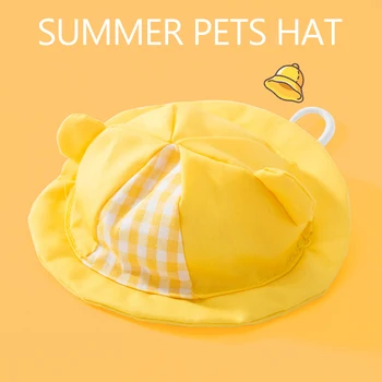 Små Selskabsdyr Hvalp Hatte Søde Forår Sommer Casual Solbeskyttelse Teddy Dog Hat