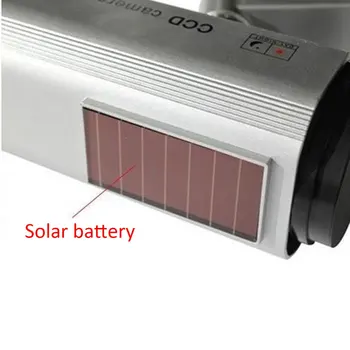 Solar Power LED CCTV Kamera Falsk Sikkerhed Kamera Udendørs Dummy Overvågning LESHP