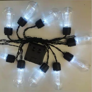 Solar String Lys IP65 Vandtæt Hvid Blå Flerfarvet USB-Batteri Powered Christmas Party Indretning Garland Fairy Lights