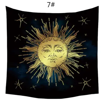 Solen og Månen Psykedelisk Væggen Tarots Gobelin Divination Alteret Tarots Dug