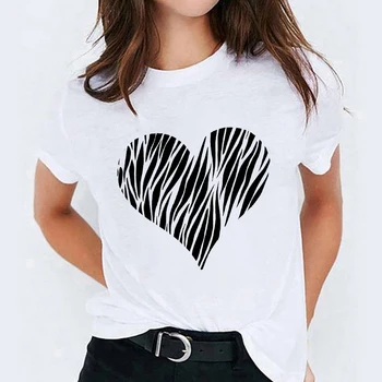 Sommer-Kvinder ' s T-shirt kærlighed mønster ladies t-shirts Harajuku grafik T-shirt trykt casual t-shirt femme plus størrelse 3xl