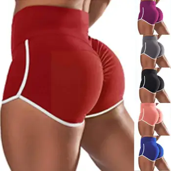 Sommer Mode Sexet Yoga Fitness Shorts med Høj Talje Hot Sport Pants Behagelige Shorts Slim-Sport, der Kører Strække O6A9