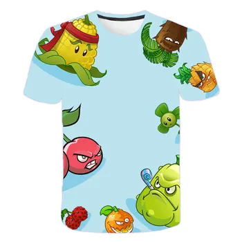 Sommeren Drenge' piger' T-shirt 3D klassiske spil T-shirt søde børn T-shirt afslappet top rund hals korte ærmer tøj Drenge Pige