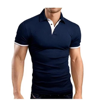Sommeren korte Ærmer Polo Shirt mænd fashion polo shirts afslappet Slank Solid farve business mænds polo shirts til mænd tøj