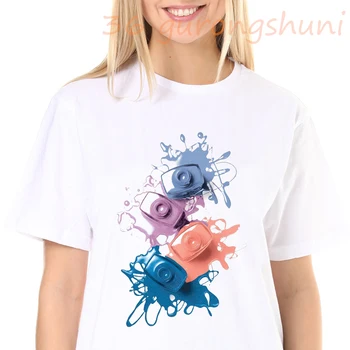 Sommeren Kvinder T Womens Grafisk 3D Finger Nail Paint Color Mode Sød Printet Top Tshirt Kvindelige t-Shirt Damer Tøj, T-shirt