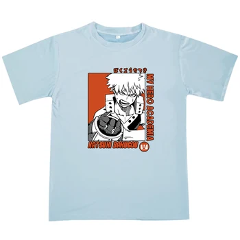 Sommeren Mænd Casual T-Shirt Min Helt den Akademiske verden Animationsfilm Trykt 90'erne Bakugou Katsuki Mode Sjove Toppe Størrelse XS-4XL