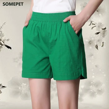 Sommeren nye shorts 2021 casual chic 6-farve bomuld unge kvinder shorts casual street høj talje shorts sommer shorts til kvinder