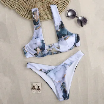 Sommeren Sexet Print Mirco Bikini Sæt Kvinder G-Streng Badedragt Kvindelige Bandage Badedragt Brazlian Badetøj Biquini