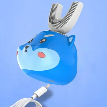 Sonic Elektrisk Tandbørste Til Børn U Type 360 Graders Automatisk Tænder Renere Vandtæt Børn Tandbørste