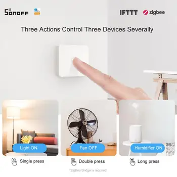 SONOFF SNZB-01 Zigbee Trådløse Switch Smart Home Skifte Lavt batteri besked På e-WeLink App Til SONOFF ZigBee IFTTT Ny