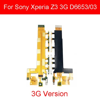 Sony Xperia Z3 D6653 D6603 D6643 3G 4G On/Off Strøm Volumen Knap, Flex Kabel Med Mikrofon Vibrator