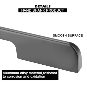 Sort Aluminium Møbler Håndtere Hardware Køkken Skuffe Trækker American Style Kabinet Håndtag