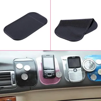 Sort Bil Pad Silikone Bilens Instrumentbræt Sticky Pad Magic Anti-Slip Skridsikker Måtte til iPod, Telefon, MP4