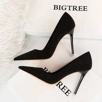 Sorte sko kvinder sommeren nye mode 2021 tøfler slingback sko med høj hæl Catwalk medium elegant Stilet Pegede Kontor Sexet