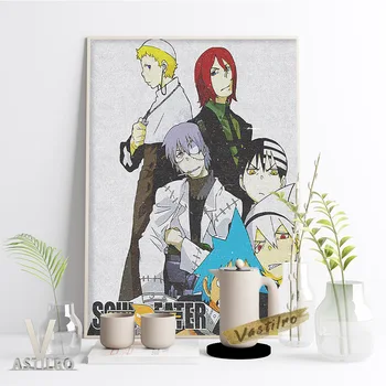 Soul Eater Hot Anime Tegnefilm Rolle Plakat Print Art Wall Stickers Stue Home Decor Lærred Maleri Otaku Samling Gave