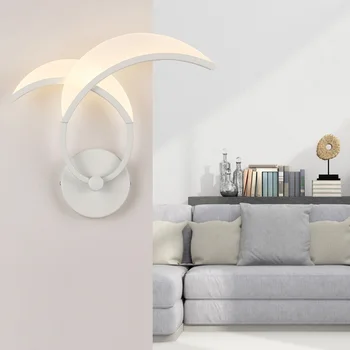 Soveværelse LED Væg Lampe lyser hvidt eller sort farve til Sengen badeværelse lys, Køkken Spisestue Korridor sconce Belysning