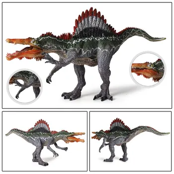 Spinosaurus Hånd-lavet Jurassic Simulering Kødædende Dinosaur Dekoration Model Dyr Figur Børn Pædagogisk Legetøj Gave