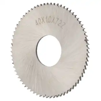 Spiralbor til Metal Diamant Bore Disc Blade Så Hjulet High Speed Stål Træ Cutter Industrielle Værktøj, 40 x 1 x 72 Tænder