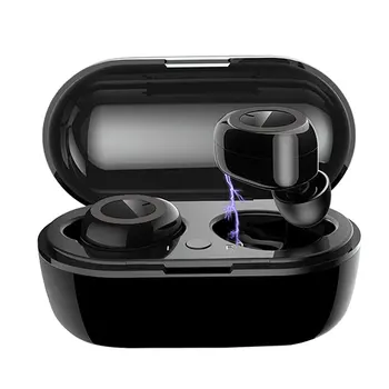 Sport Bluetooth-kompatible Trådløse Hovedtelefoner Med Mikrofon Vandtæt TWS Øretelefon 5.0 Med Afgift Rum Ørepropper Telefon Headset