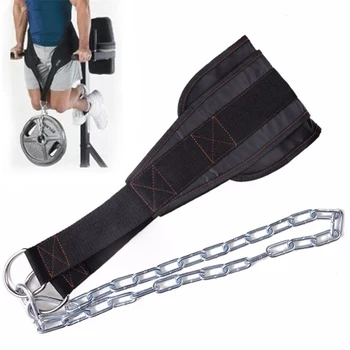 Sport Bælte Justerbar Fitnesscenter Musculation Barbell Plader Løft Squat Dip Pull-up-Udstyr til Vægtløftning Fortykket Kæde